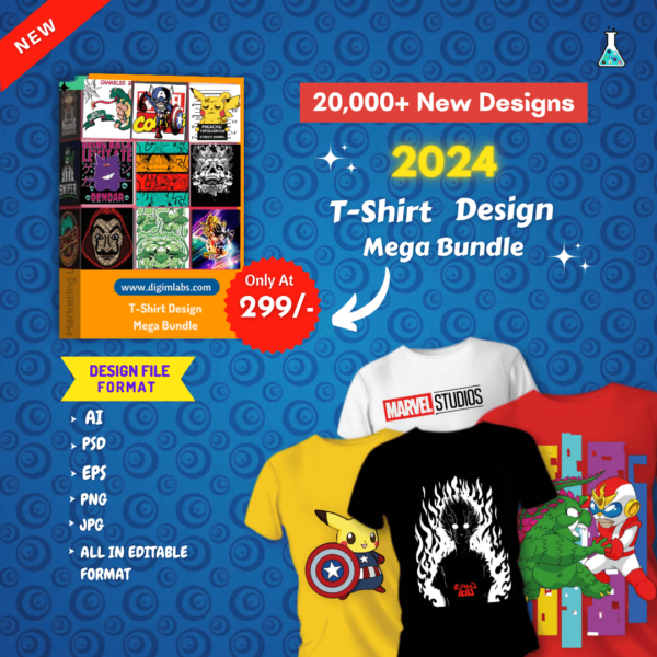 20,000+ New 2024 T-Shirt Design Bundle