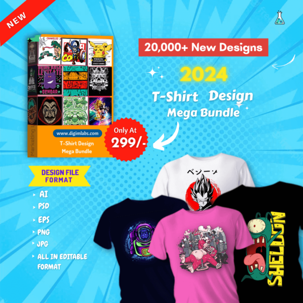 20,000+ New 2024 T-Shirt Design Bundle