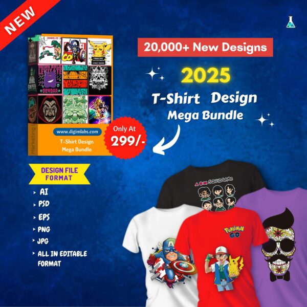 20,000+ New 2025 T-Shirt Design Bundle