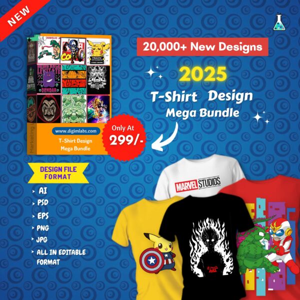 20,000+ New 2025 T-Shirt Design Bundle