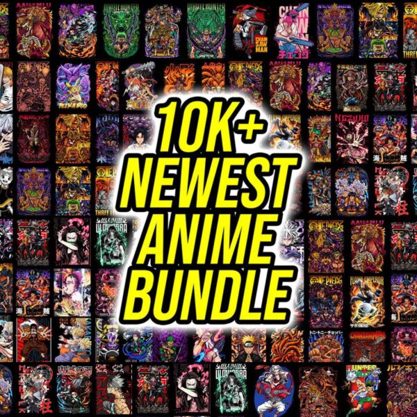 10k+ Mega Anime Tshirt Bundle 2023