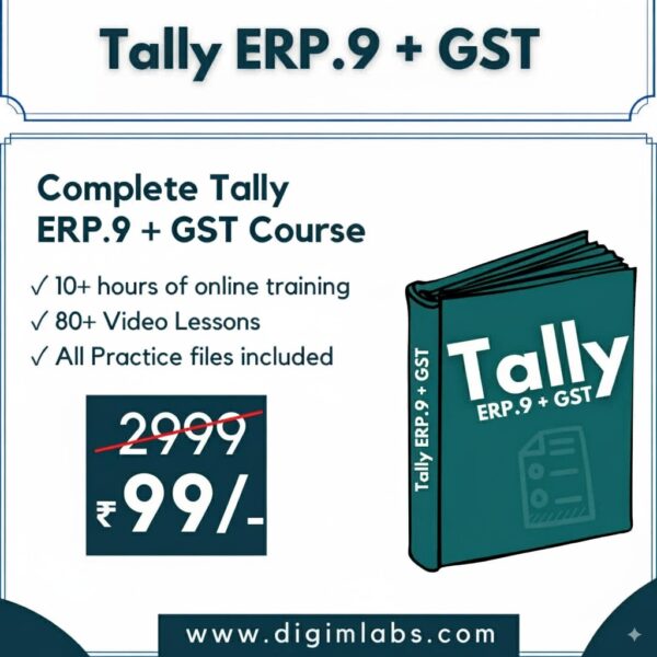 Complete Tally ERP 9 + GST Course